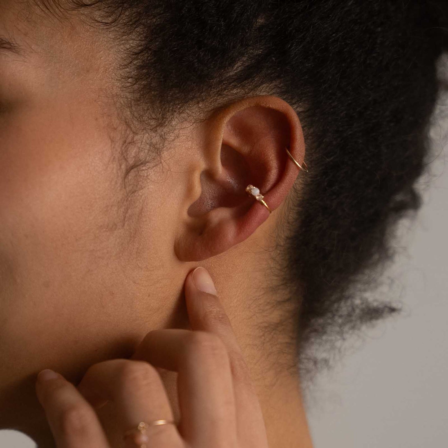 Aquamarine Ear Cuff