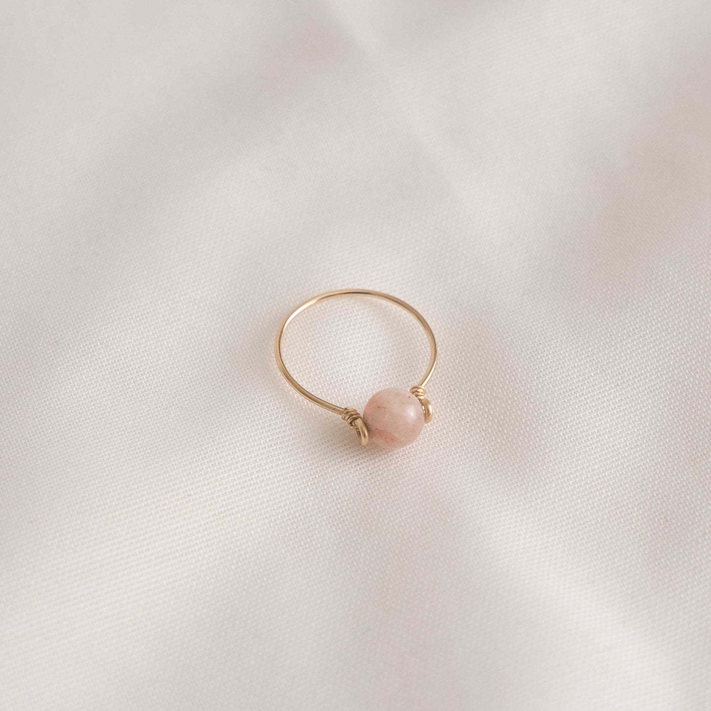 Peach Morganite Ring