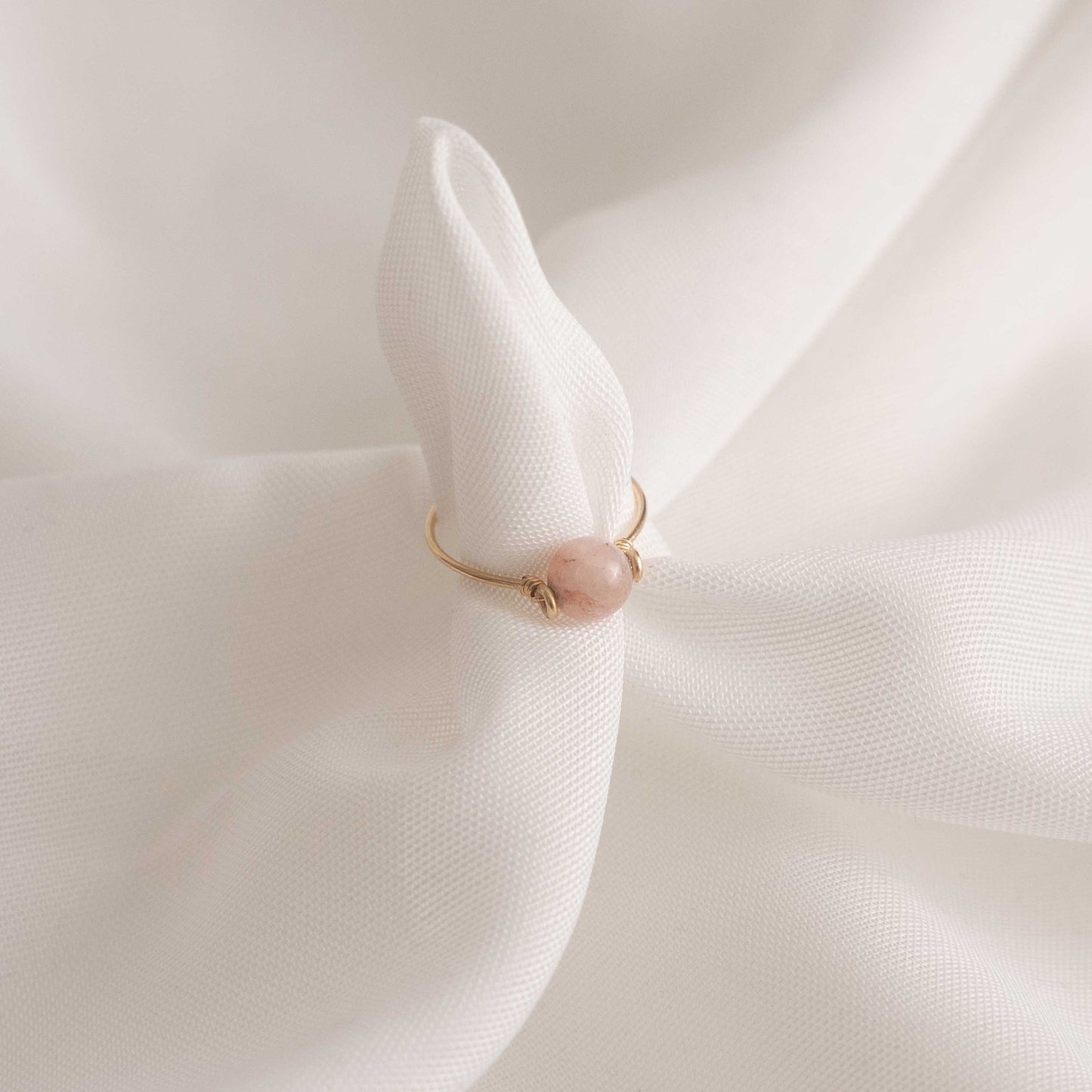 Peach Morganite Ring